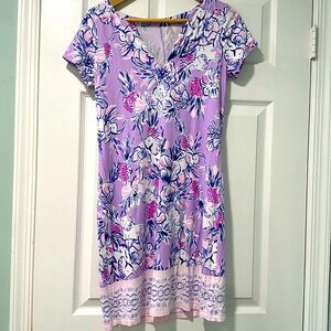 Lilly Pulitzer elephant print lilac dress size small
